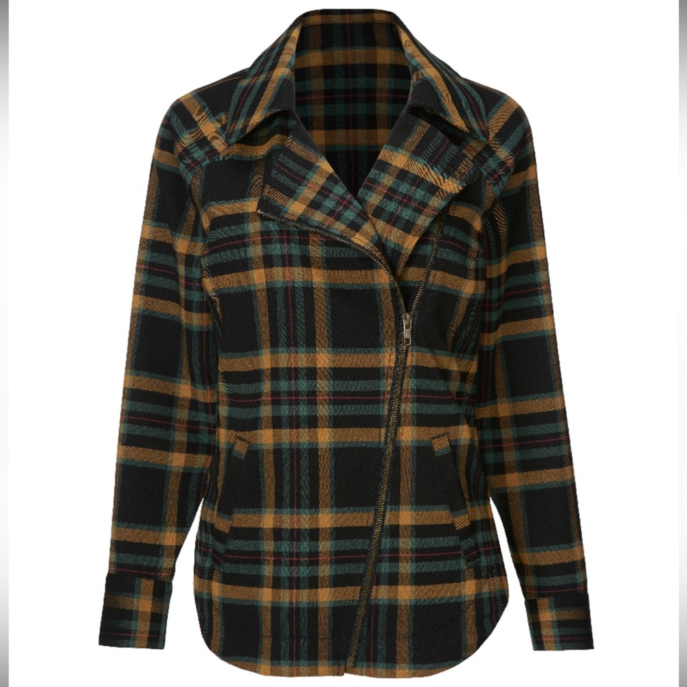 Cabi Moto Plaid Jacket, Rarely Worn, Size L